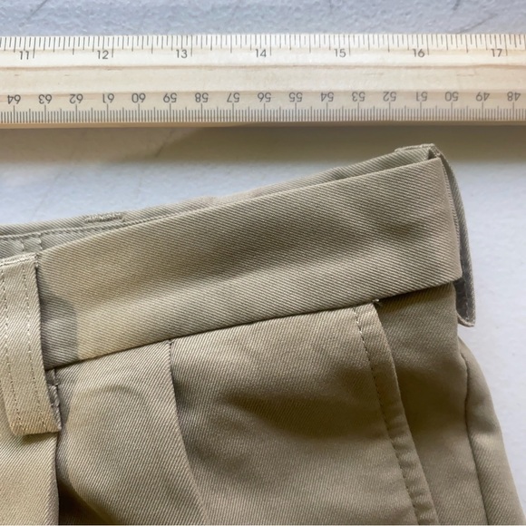 Haggar Tan Flat Front Shorts Versatile Cotton Blend - Picture 7 of 9